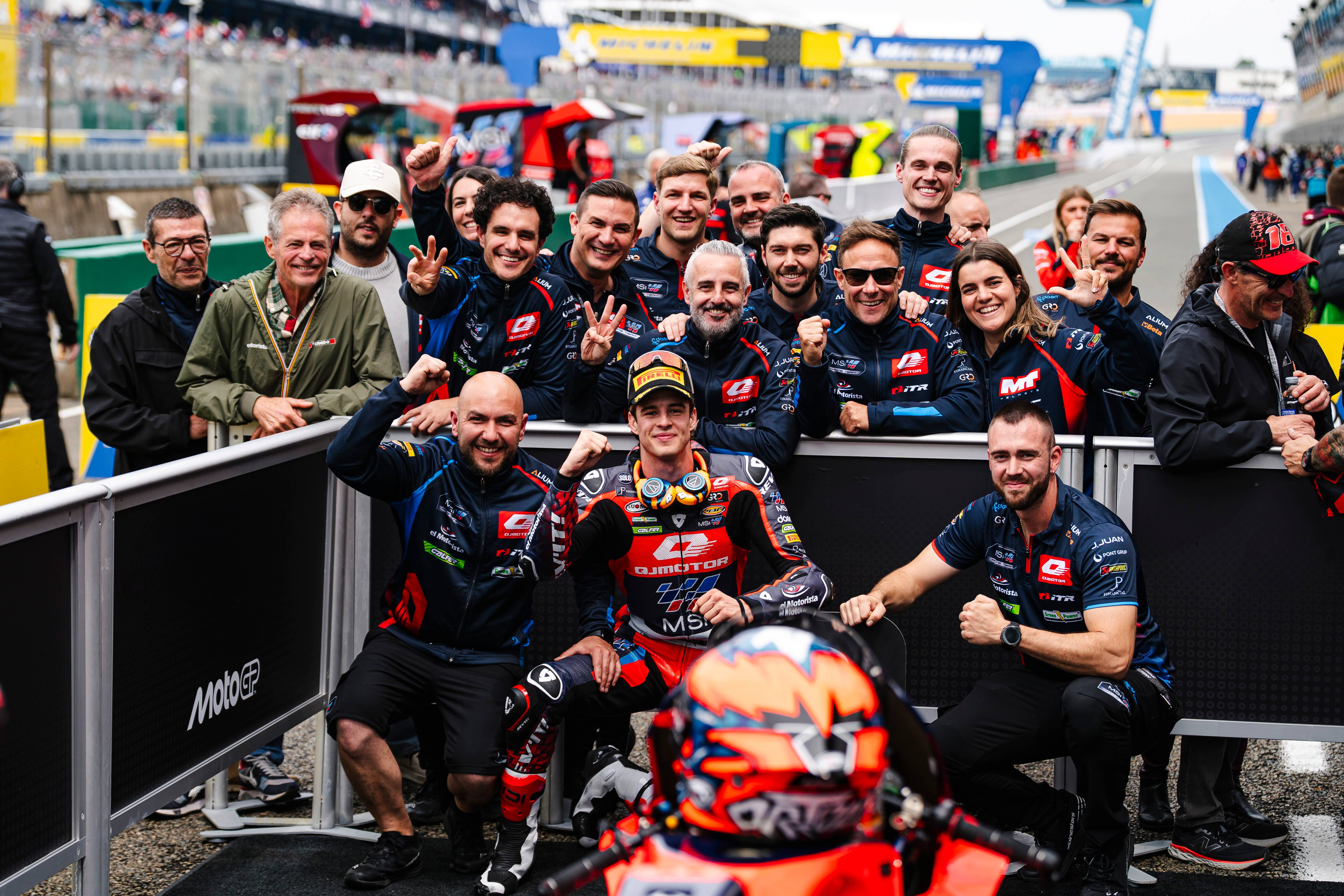 QJMOTOR登上Moto2法国站领奖台，以赛促研夯实产品实力